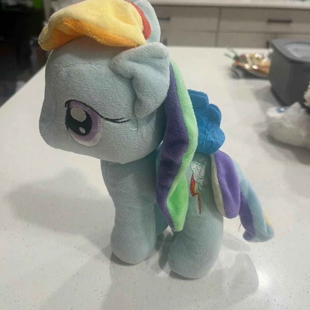 My Little Pony Rainbow Dash Plush Toy Blue Rainbow Mane‎ Tail